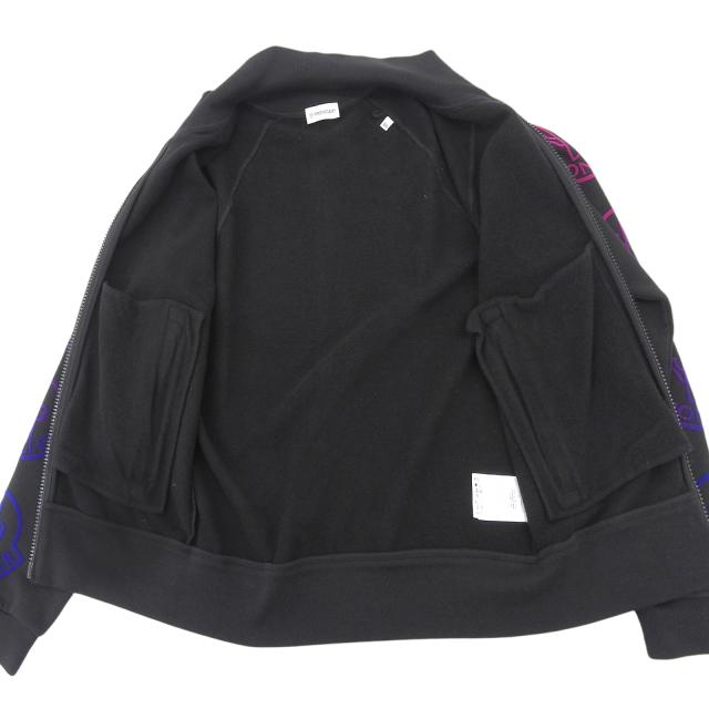 極美品▲MONCLER モンクレール 21年製 MAGLIA デカロゴ グラデーション トラックジャケット ジャージ ブラック XS 正規品 メンズ 極美品△MONCLER モンクレール 21年製 MAGLIA デカロゴ グラデーション