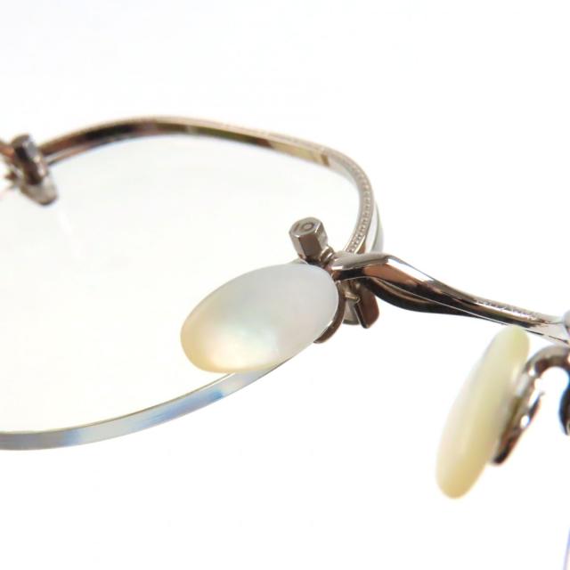 極美品▼10 eyevan テン アイヴァン no.6 2 44-1G ツルK18 ツーポイント ハーフリム ボストン メガネ 眼鏡 44□23-145 度入 総重量12.13g