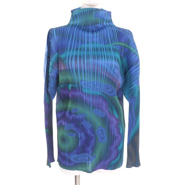 極美品★PLEATS PLEASE プリーツプリーズ イッセイミヤケ PP54-JK204 横尾忠則 グラフィック 転写プリント 長袖 カットソー F 正規品