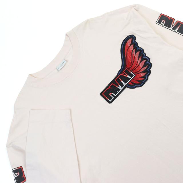 美品○DRIES VAN NOTEN ドリスヴァンノッテン 23SS HEGLAND PR EMB 6603 M.K.JERSEY 長袖Ｔシャツ S 正規品 メンズ