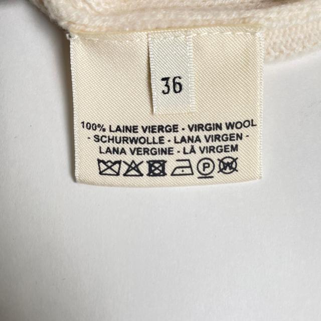 極美品△HERMES エルメス ウール100％ H柄 クルーネック 長袖 ニット