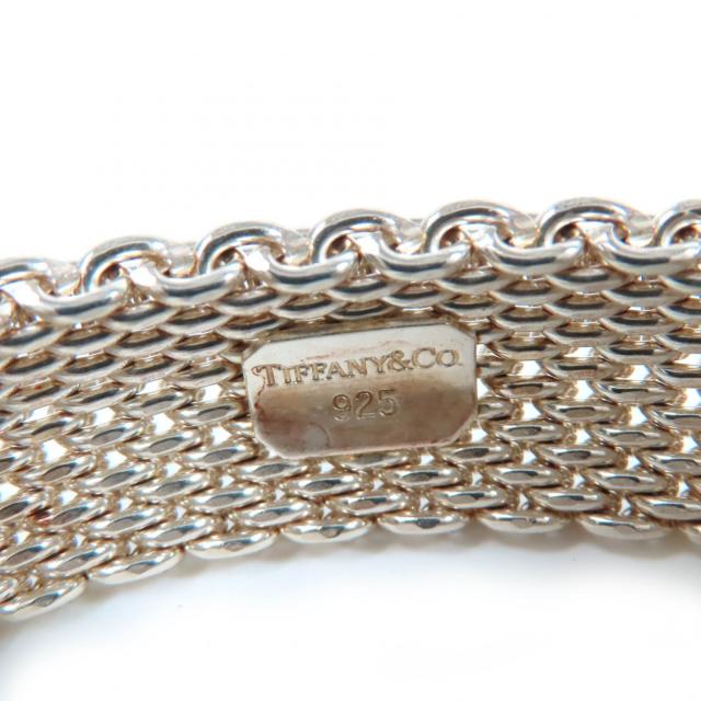 極美品☆TIFFANY&Co. ティファニー サマセット バングル 925 ブレスレット シルバー 箱・保存袋付き 重量56.1g レディース_4