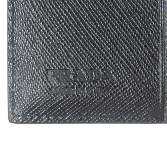 極美品□PRADA プラダ 2MO004 ロゴプレート サフィアーノ マルティック