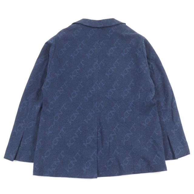 美品○KITON キートン UGS0101K06S4203000 コットン100% ロゴ総柄 比翼仕立て シングル テーラードジャケット 50 R08 正規品 メンズ_3
