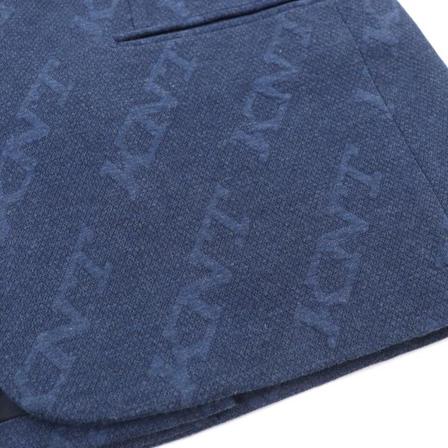 美品○KITON キートン UGS0101K06S4203000 コットン100% ロゴ総柄 比翼仕立て シングル テーラードジャケット 50 R08 正規品 メンズ_6