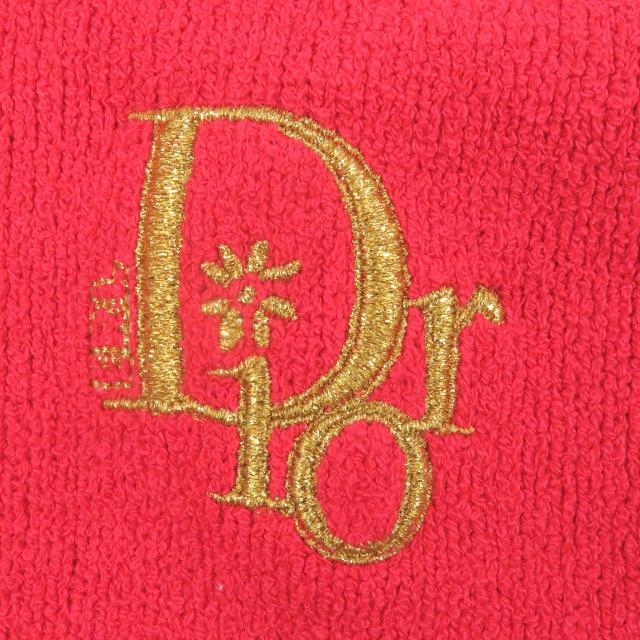 極美品□DIOR ERL ディオール オム イーアールエル 23SS 313M831AT498 ウサギ 半袖ニットポロシャツ レッド XS イタリア製 正規品 メンズ_4