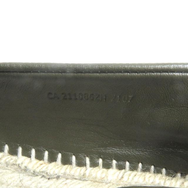 美品□HERMES エルメス 21SS 型番 211886 トリップ レザー Hロゴモチーフ エスパドリーユ モカシン カーキ 41 保存袋付き メンズ_8