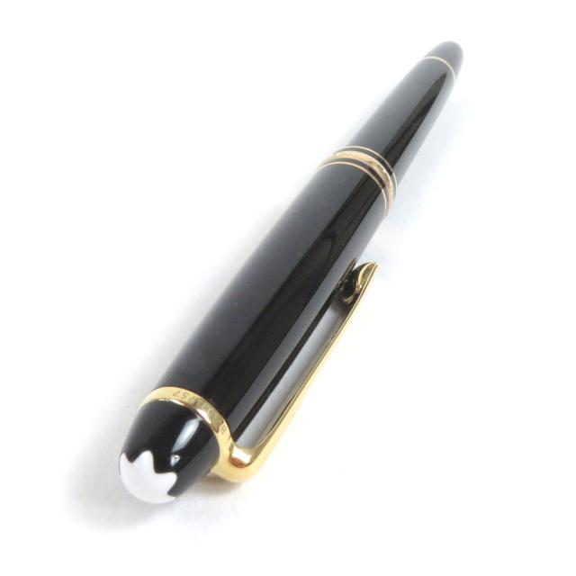 極美品□MONTBLANC モンブラン マイスターシュテュック Pix ペン先14K Mニブ キャップ式 万年筆 ブラック ゴールド ケース付き ドイツ製_3
