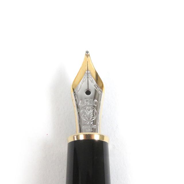 極美品□MONTBLANC モンブラン マイスターシュテュック Pix ペン先14K Mニブ キャップ式 万年筆 ブラック ゴールド ケース付き ドイツ製_4