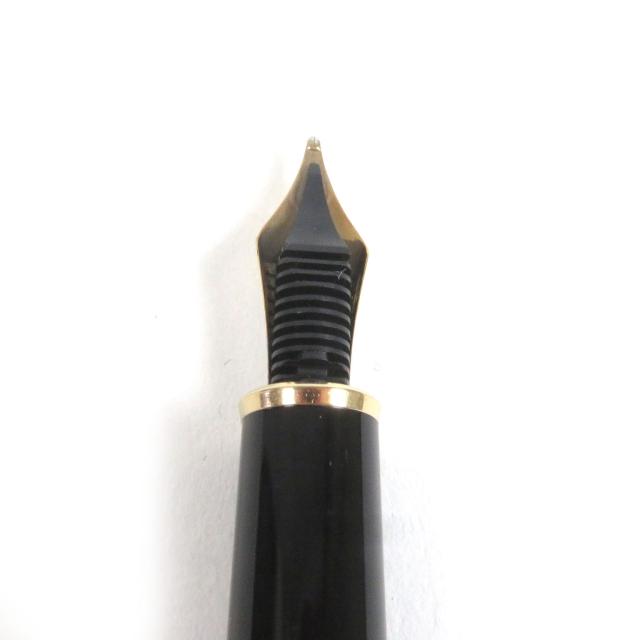 極美品□MONTBLANC モンブラン マイスターシュテュック Pix ペン先14K Mニブ キャップ式 万年筆 ブラック ゴールド ケース付き ドイツ製_5