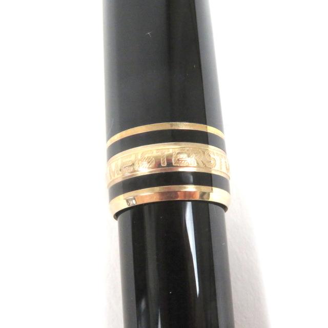 極美品□MONTBLANC モンブラン マイスターシュテュック Pix ペン先14K Mニブ キャップ式 万年筆 ブラック ゴールド ケース付き ドイツ製_7
