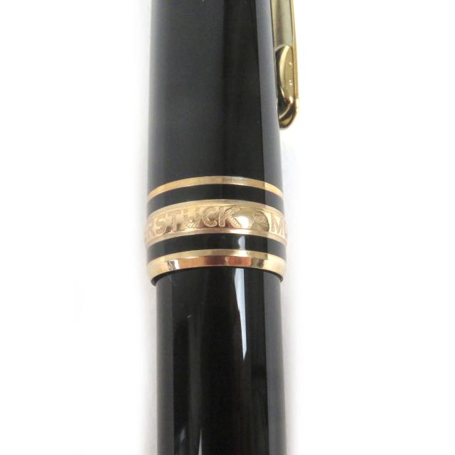 極美品□MONTBLANC モンブラン マイスターシュテュック Pix ペン先14K Mニブ キャップ式 万年筆 ブラック ゴールド ケース付き ドイツ製_8