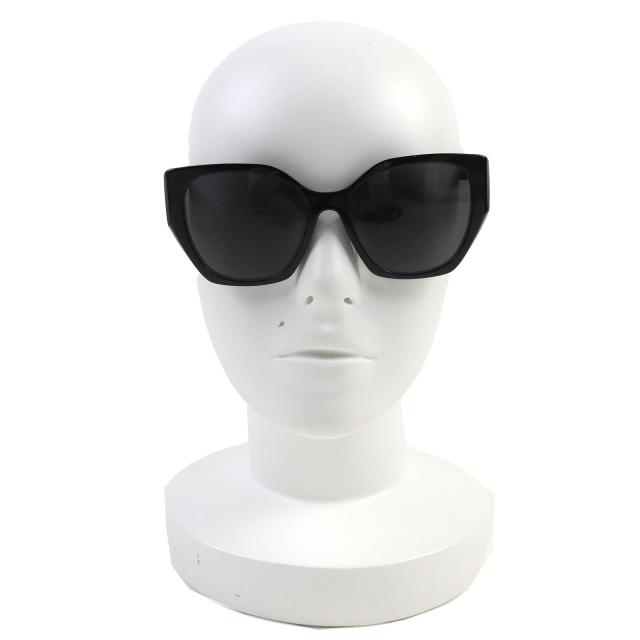 極美品△PRADA プラダ SPR 19Z-F ロゴ アジアンフィット サングラス アイウェア ブラック 56□16 145 ケース付き イタリア製 レディース_2