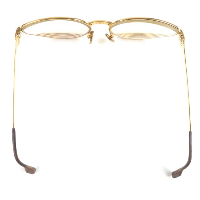 人気▼Cartier カルティエ トリニティ ロゴ金具付き メガネ 眼鏡 アイウェア ゴールド ボルドー 54□15 135 度入り フランス製 メンズ