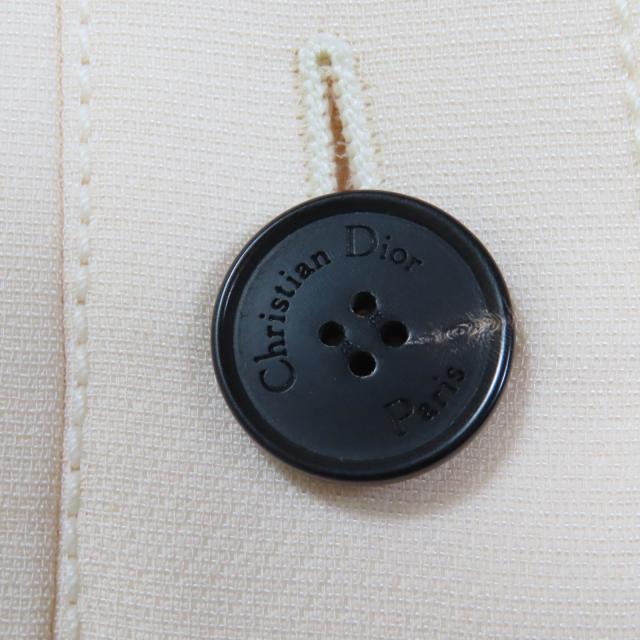 美品☆Christian Dior クリスチャンディオール 341B32A1166 シルク fallコレクション着用 ロゴボタン ドレス ワンピース 38 正規品_4