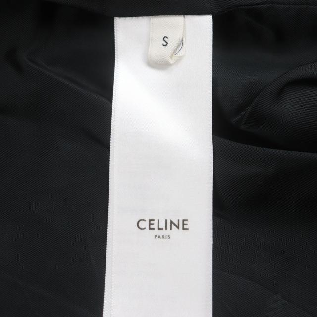 極美品▼CELINE セリーヌ 23SS 2Y74A366 モノグラム トリオンフ チャーム ロゴ刺繍 ZIPUP トラックスーツジャケット ブラウン S 正規品