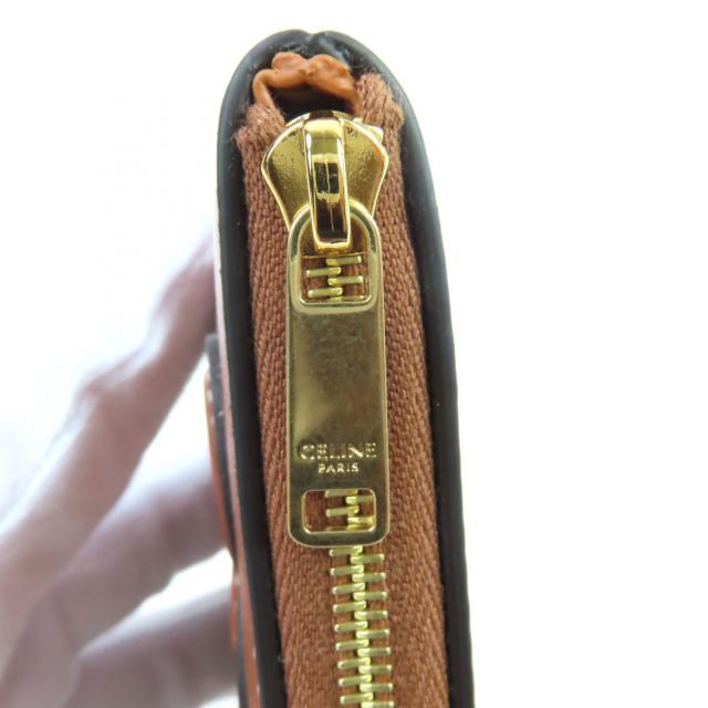 未使用品☆CELINE セリーヌ コインパース キュイル トリオンフ タン 