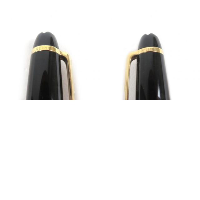 美品□MONTBLANC モンブラン マイスターシュテュック クラシック ペン先14K Mニブ キャップ式 万年筆 ブラック ゴールド ドイツ製 メンズ_9