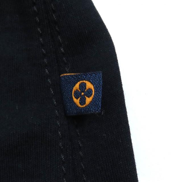 美品★LOUIS VUITTON ルイヴィトン FFTS02JG2 コットン100％ エンブロイダリーロゴ クルーネック 半袖Ｔシャツ ブラック ホワイト S_5
