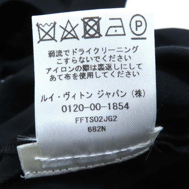 美品★LOUIS VUITTON ルイヴィトン FFTS02JG2 コットン100％ エンブロイダリーロゴ クルーネック 半袖Ｔシャツ ブラック ホワイト S_8