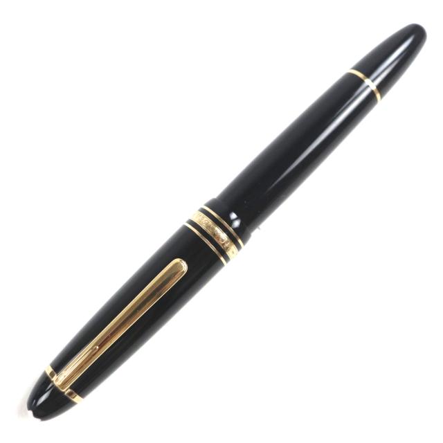 良品▼MONTBLANC モンブラン マイスターシュテュック ル・グラン ペン先14K Fニブ ホワイトスター 万年筆 ブラック ゴールド ドイツ製_1