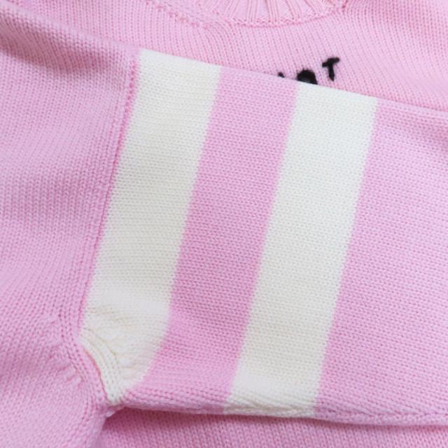 美品◇MIUMIU ミュウミュウ MML188 ウール100% ユニコーン クロップド 長袖 ニット セーター ピンク 36 イタリア製 正規品 レディース