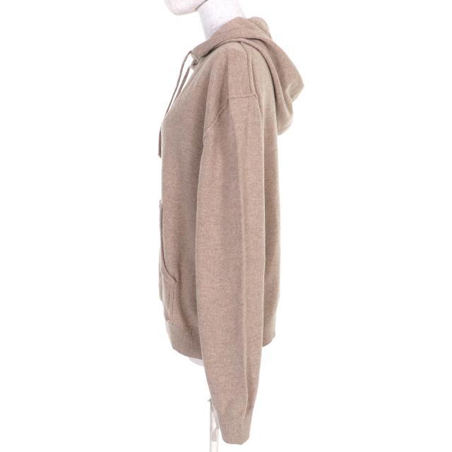極美品△Maison Margiela メゾンマルジェラ 24SS S51GU0132 ウール カシミヤ混 ニットプルオーバー パーカー ベージュ S 正規品