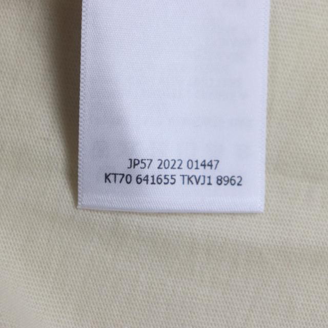未使用品▼BALENCIAGA バレンシアガ 22AW 641655 ロゴ刺繍 オーバーサイズ ショートスリーブ 半袖Ｔシャツ クリーム XXS 正規品 メンズ_7