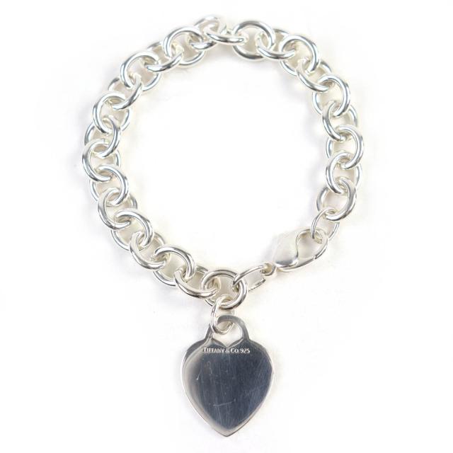 美品△TIFFANY&amp;Co. ティファニー リターントゥティファニー SV925 ハートタグ ブレスレット アクセサリー シルバー 重量34.48g