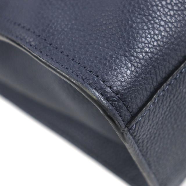 美品▼COACH コーチ 58097 メトロポリタン ポートフォリオ レザー ロゴ刻印入り 2WAY ビジネスバッグ ブリーフケース ネイビー メンズ 美品▽COACH コーチ 58097 メトロポリタン ポートフォリオ レザー ロゴ