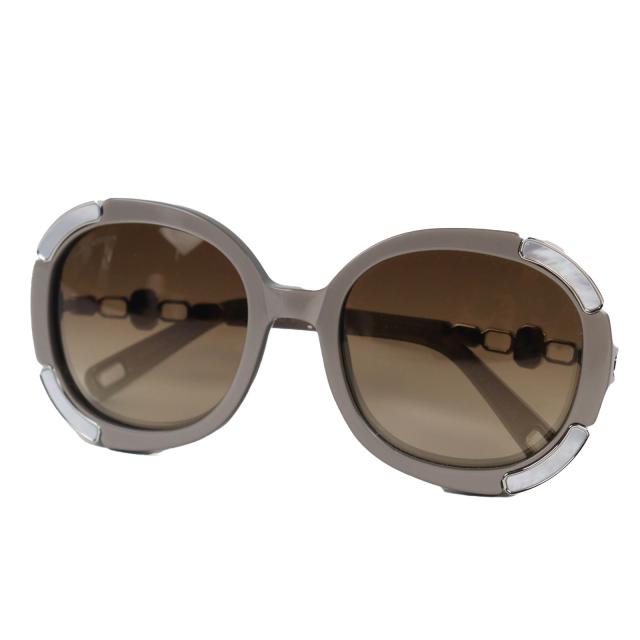 極美品◇HARRY WINSTON ハリー ウィンストン 2023年製 パール使い ウィンストン・リンク 公式掲載中 サングラス グレージュ 57□21 140