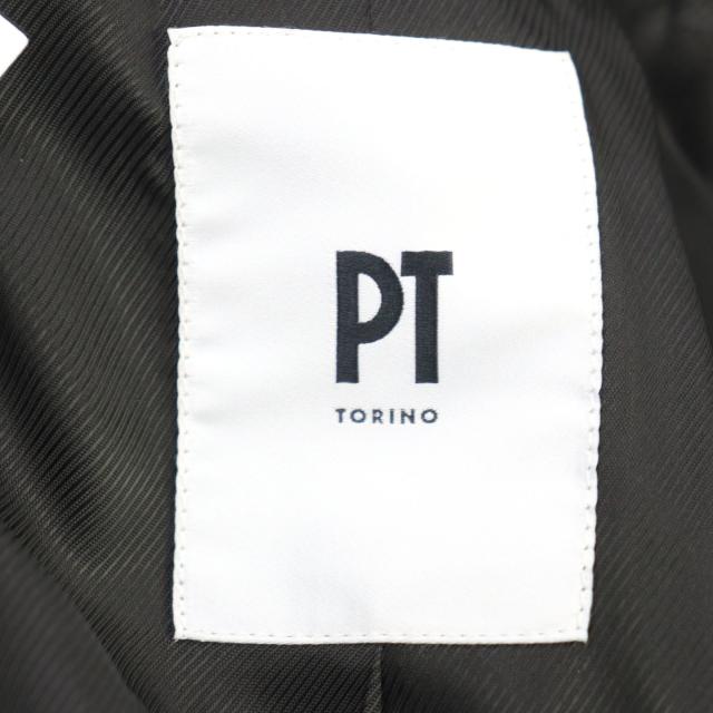 未使用品○PT TORINO ピーティー トリノ TL3FDP070LAC ベロア 金ボタン 本切羽 ダブルブレストジャケット ブラック 46 正規品 メンズ_7