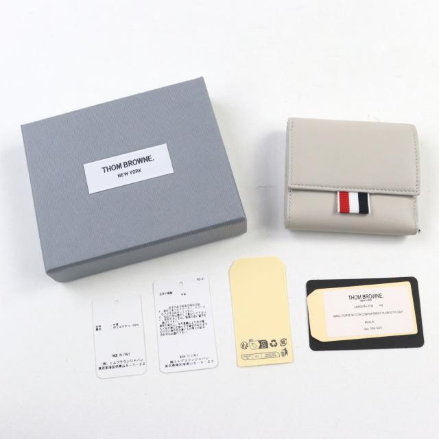 未使用品○THOM BROWNE トムブラウン UAW007A スムースレザー