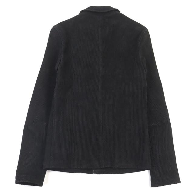 美品○DOLCE&GABBANA ドルチェ＆ガッバーナ G9BF1L ラムスキン 裏地シルク 黒タグ ダブルジップ レザージャケット ブラック 46　メンズ_3