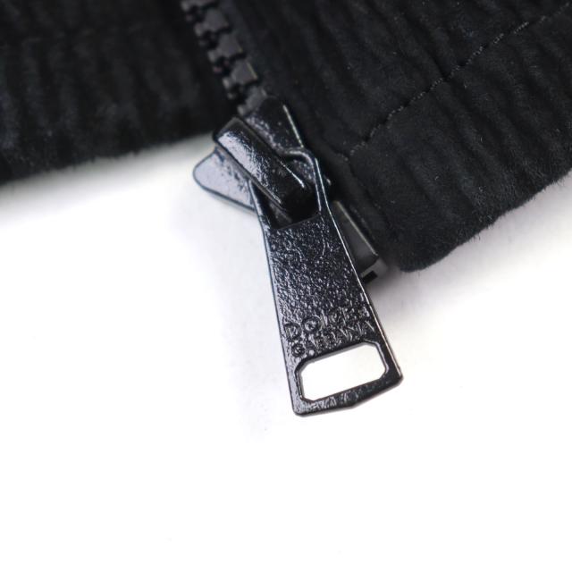 美品○DOLCE&GABBANA ドルチェ＆ガッバーナ G9BF1L ラムスキン 裏地シルク 黒タグ ダブルジップ レザージャケット ブラック 46　メンズ_4