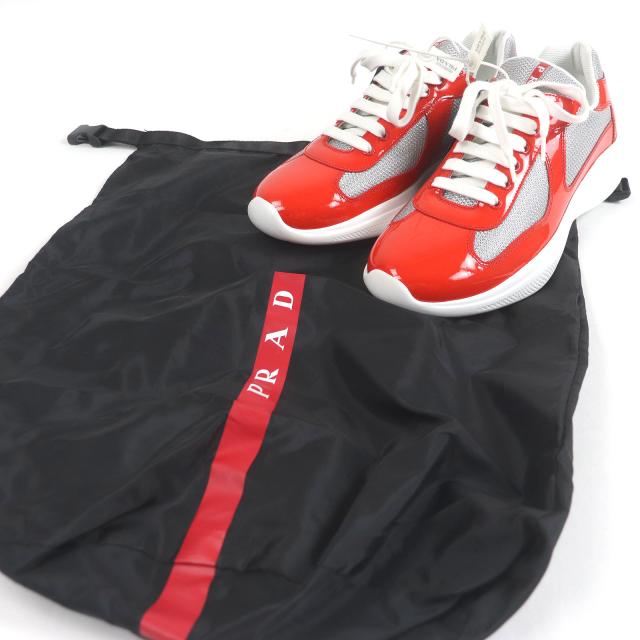 未使用品□PRADA プラダ 4E3400 アメリカズカップ パテントレザー