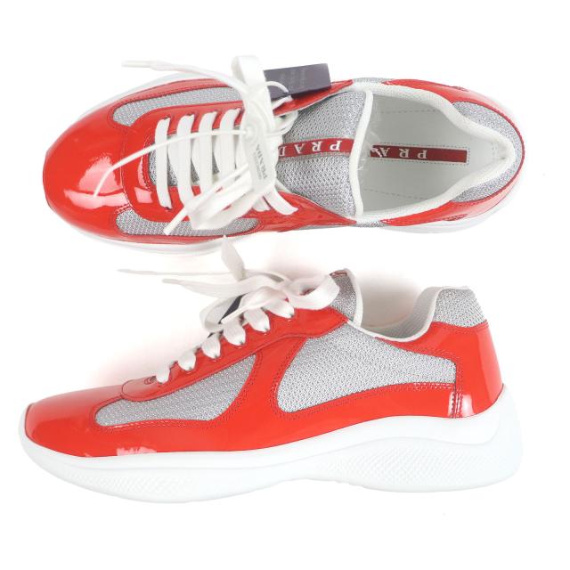 未使用品□PRADA プラダ 4E3400 アメリカズカップ パテントレザー