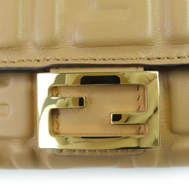 極美品☆FENDI フェンディ 8M0251 立体FFロゴ FF金具 バゲット コンチネンタル ナッパレザー ロングウォレット 長財布 ブラウン系_7