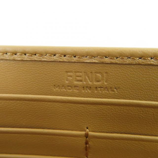 極美品☆FENDI フェンディ 8M0251 立体FFロゴ FF金具 バゲット コンチネンタル ナッパレザー ロングウォレット 長財布 ブラウン系_8
