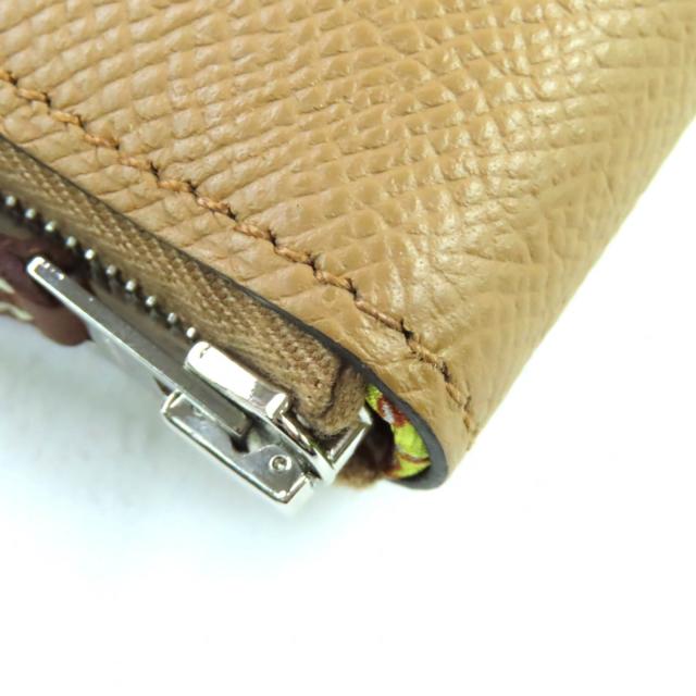 美品★HERMES エルメス アザップロング シルクイン チャイ ヴォーエプソン ラウンドZIP ロングウォレット 長財布 U刻印 箱付 仏製_6