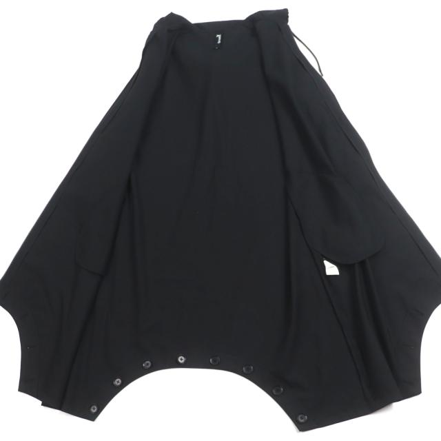 美品▼グラウンドワイ 21SS GT-D01-100 T/W Gabardine Inseam Buttons Overalls 2WAY フルジップ フード付 オーバーオール コート 1 正規品_5