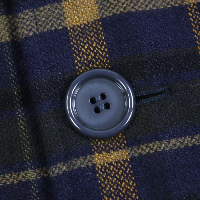 極美品▼GUCCI グッチ 568562 ウール リネン チェック柄 ダブルブレスト フーデッド ダブルチェスターコート ネイビー 46 正規品 メンズ 極美品▽GUCCI グッチ 568562 ウール リネン チェック柄 ダブル