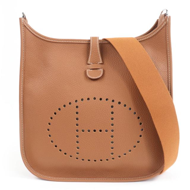 未使用品☆HERMES エルメス エブリン 3PM トリヨンクレマンス ゴールド シルバー金具 ショルダーバッグ K刻印 フランス製 レディース