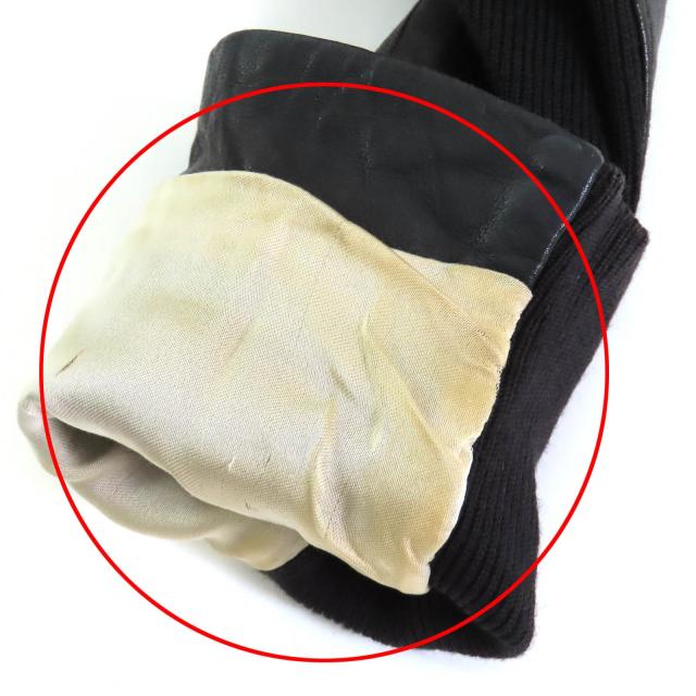美品△Rick Owens リックオウエンス RP2718 アーカイブ ムートン ライダースジャケット ブラック 42 イタリア製 レディース_9