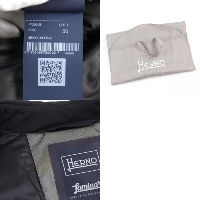 極美品○Herno ヘルノ 2020年製 PI001UL Laminar ラミナー ロゴボタン