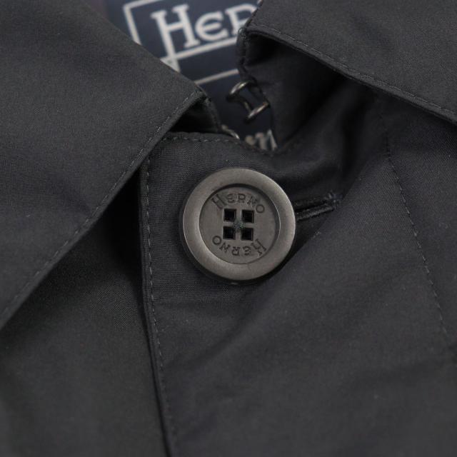 極美品○Herno ヘルノ 2020年製 PI001UL Laminar ラミナー ロゴボタン 比翼仕立て ダウンコート ブラック 50 ガーメント付 正規品 メンズ 極美品○Herno ヘルノ 2020年製 PI001UL Laminar ラミナー ロゴボタン