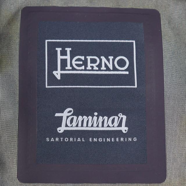 極美品○Herno ヘルノ 2020年製 PI001UL Laminar ラミナー ロゴボタン