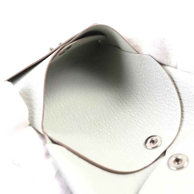 未使用品△HERMES エルメス カルヴィ デュオ シェーブルミゾル グリペール シルバー金具 コインケース W刻印 箱付き 仏製 レディース_6