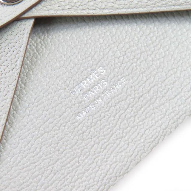 未使用品△HERMES エルメス カルヴィ デュオ シェーブルミゾル グリペール シルバー金具 コインケース W刻印 箱付き 仏製 レディース_7