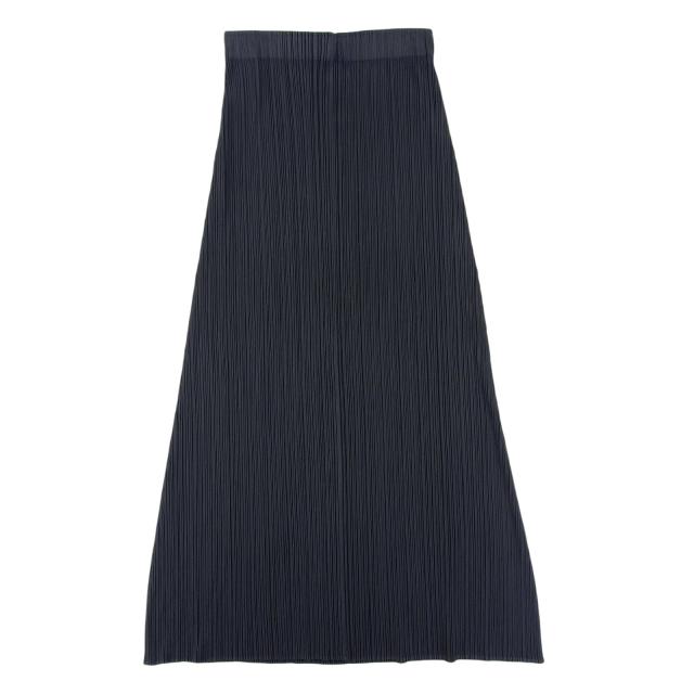極美品▲PLEATS PLEASE プリーツプリーズ イッセイミヤケ PP13-JG539 プリーツ加工 ロング スカート チャコールグレー 3 日本製 正規品_1